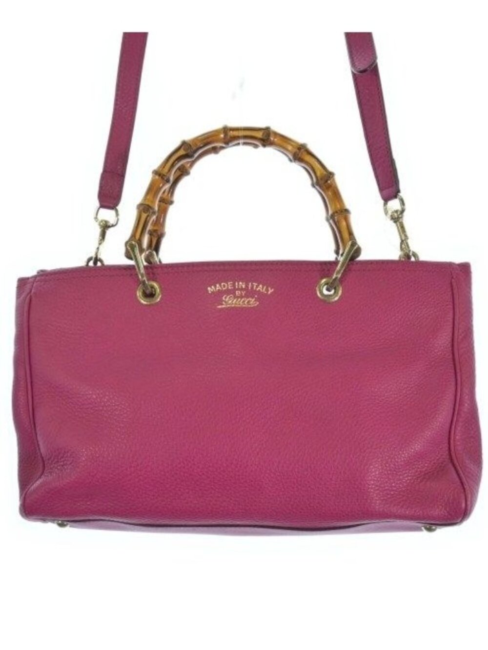 Gucci Leather Bamboo Shopper Tote